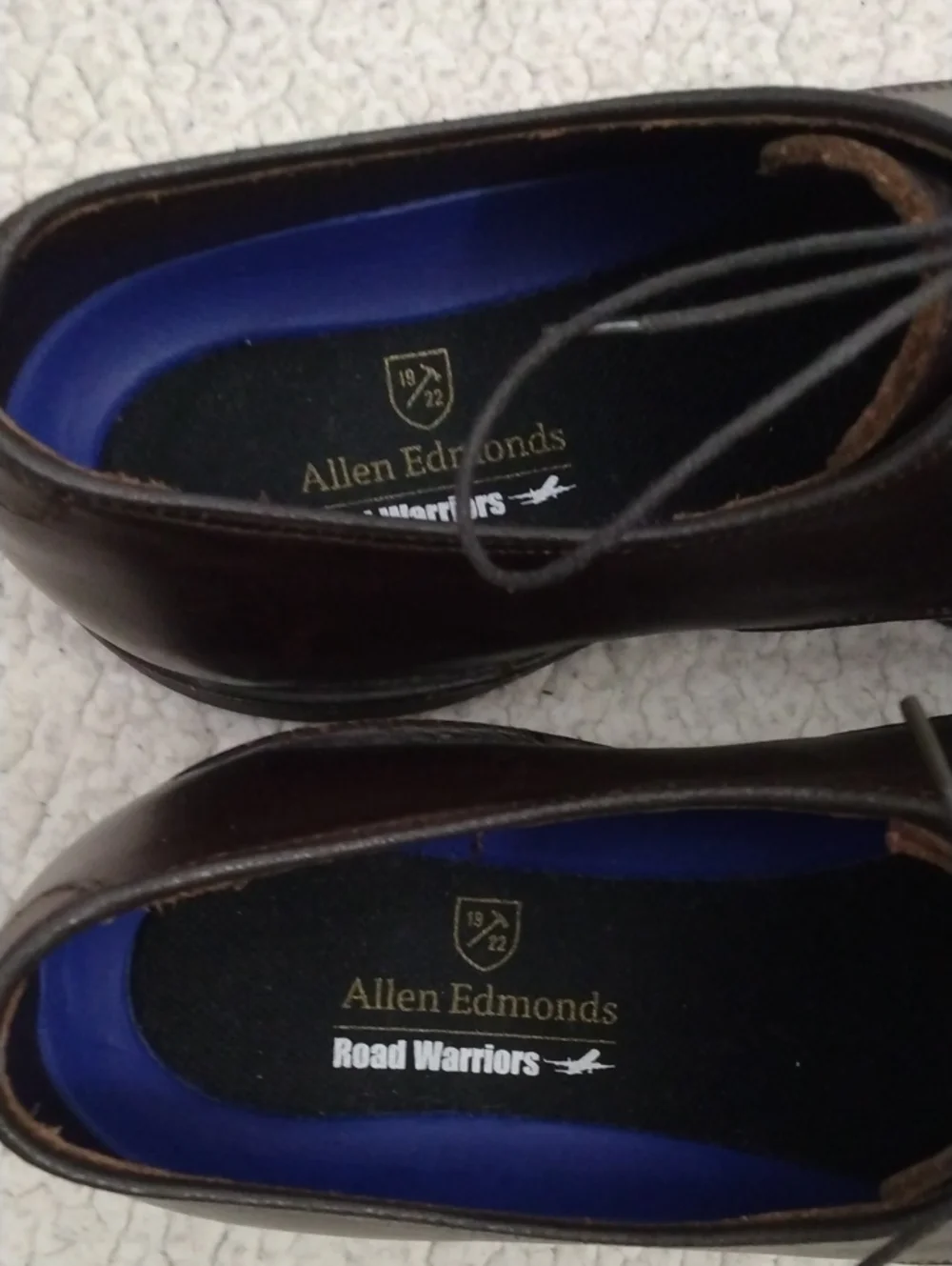 Like New Allen Edmonds Dark Brown Leather Derby Road Warriors Shoes